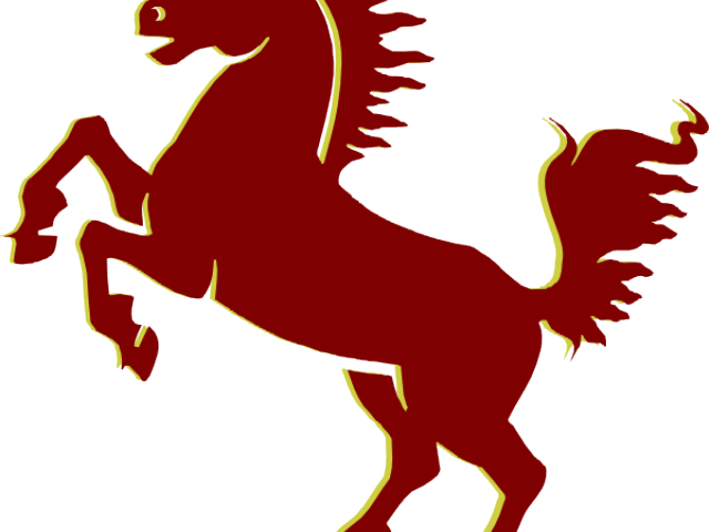 Mustang Horse Cliparts - Cartoon Black Horse (640x480)