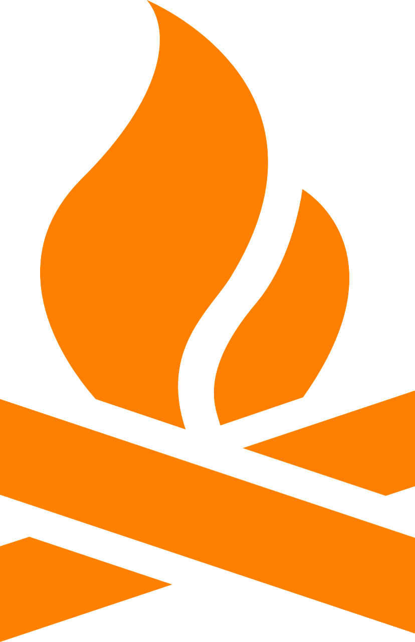 Fire Light Campfire Danger Heat Png Image - Camp Fire Logo Png (828x1280)