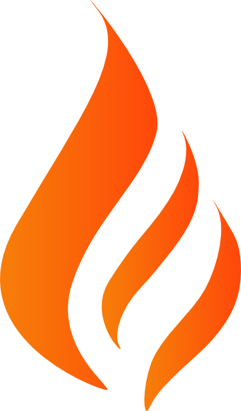 Fire Clip Art Modern (348x594)