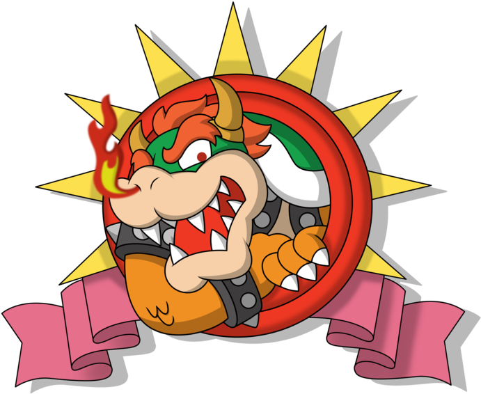 The World Bowser Logo - Bowser And Dr Eggman (800x623)