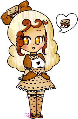 Chibi S'more By Kittyhimesweetheart - Cartoon (400x400)