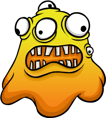 Orange Blob - Blob Icon (451x440)