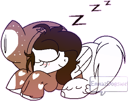 Sleeping S'more - Cartoon (523x354)