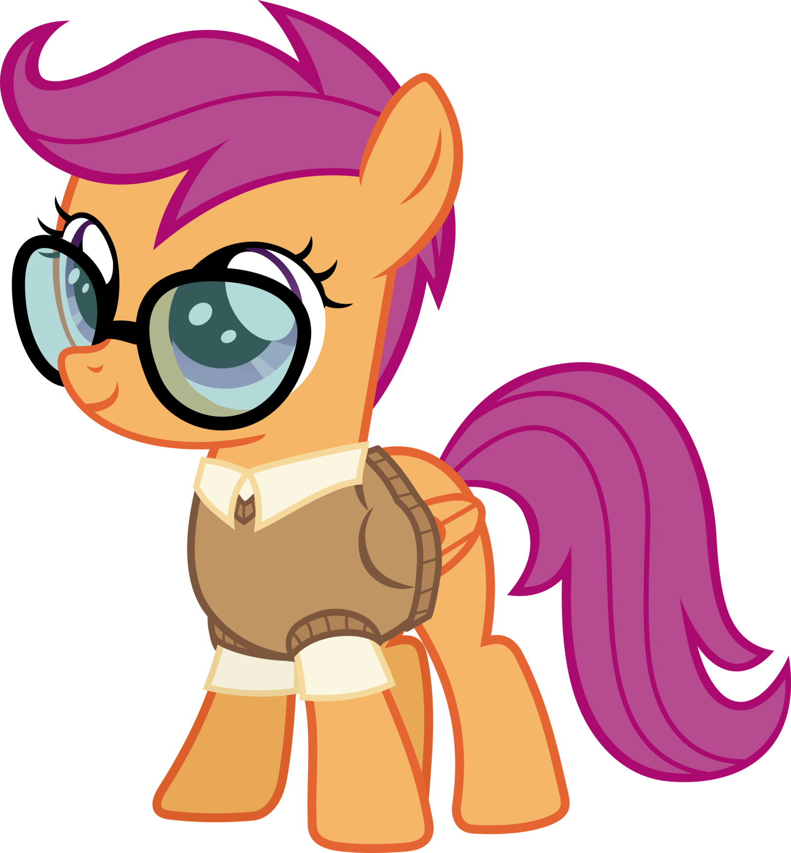 Nerdy Scootaloo By Magister39 Nerdy Scootaloo By Magister39 - My Little Pony: Friendship Is Magic (1600x1726)