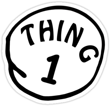 Inspirational Thing 1 Thing 2 Printable Images Thing - Thing 1 Thing 2 Logo Png (375x360)
