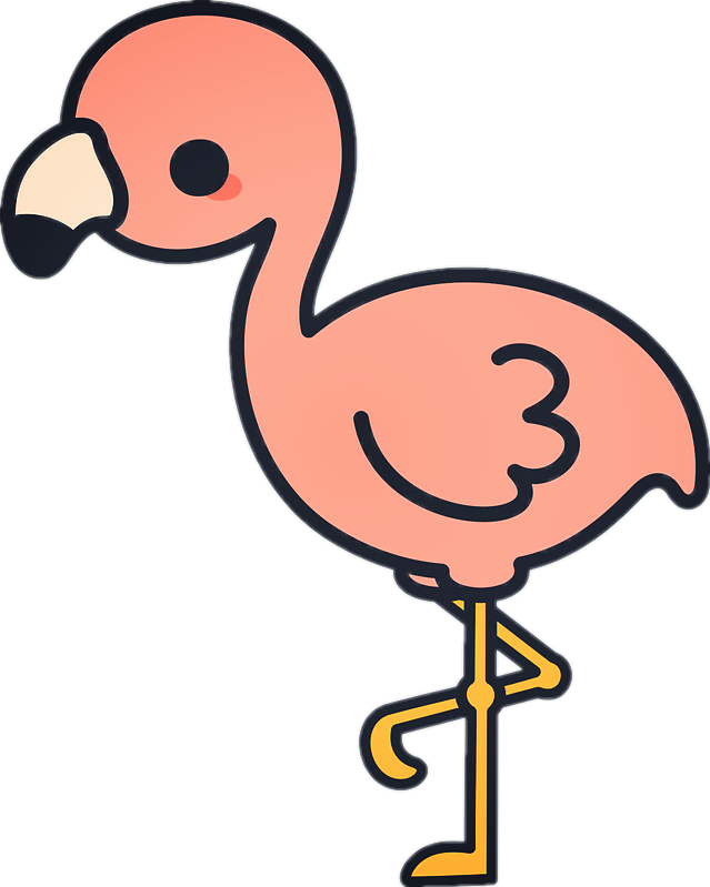 Cute Flamingo (639x799)