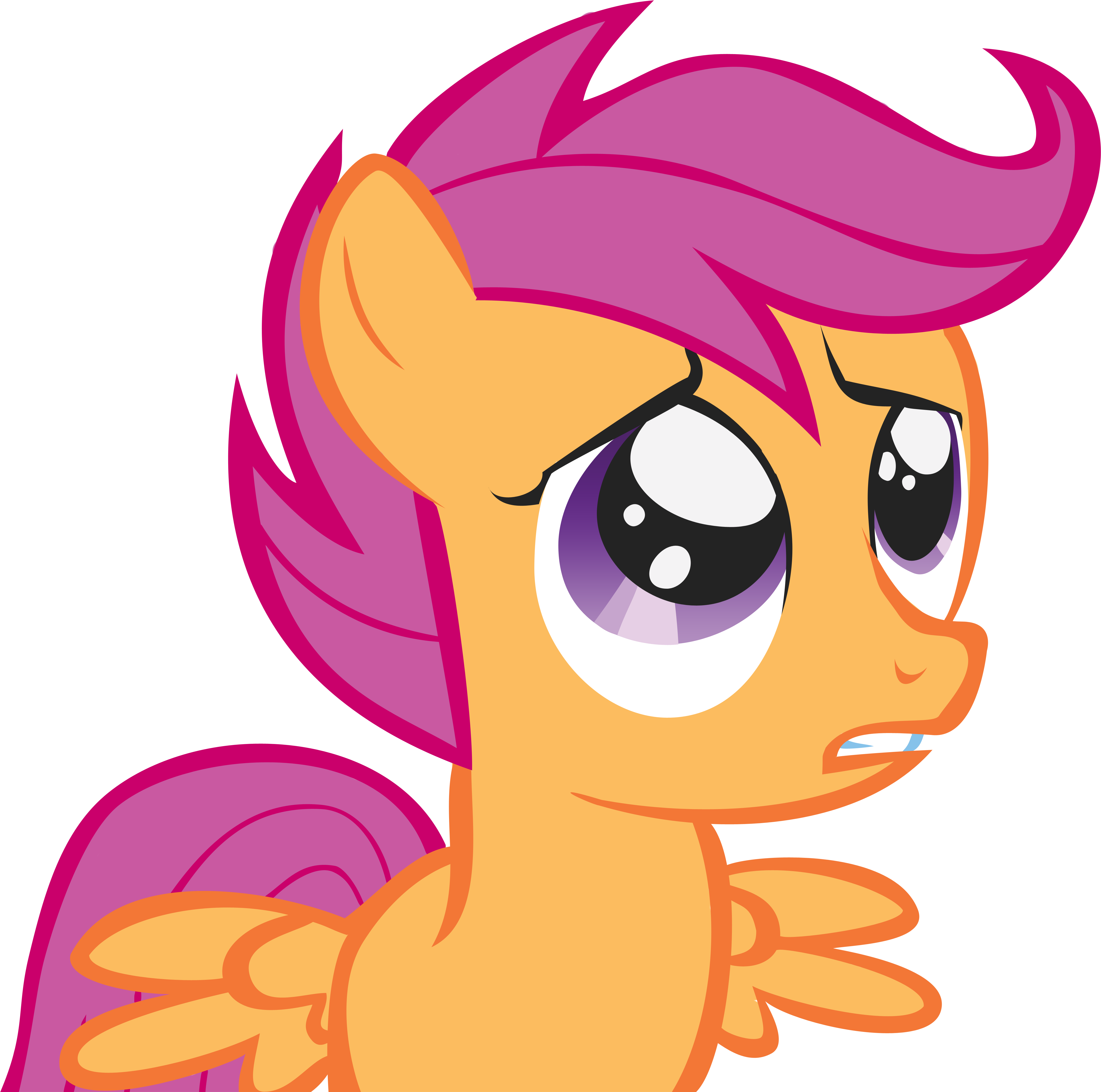 Scootaloo, Sad Edition By Koboldthief Scootaloo, Sad - My Little Pony Scootaloo Sadness (5570x4839)