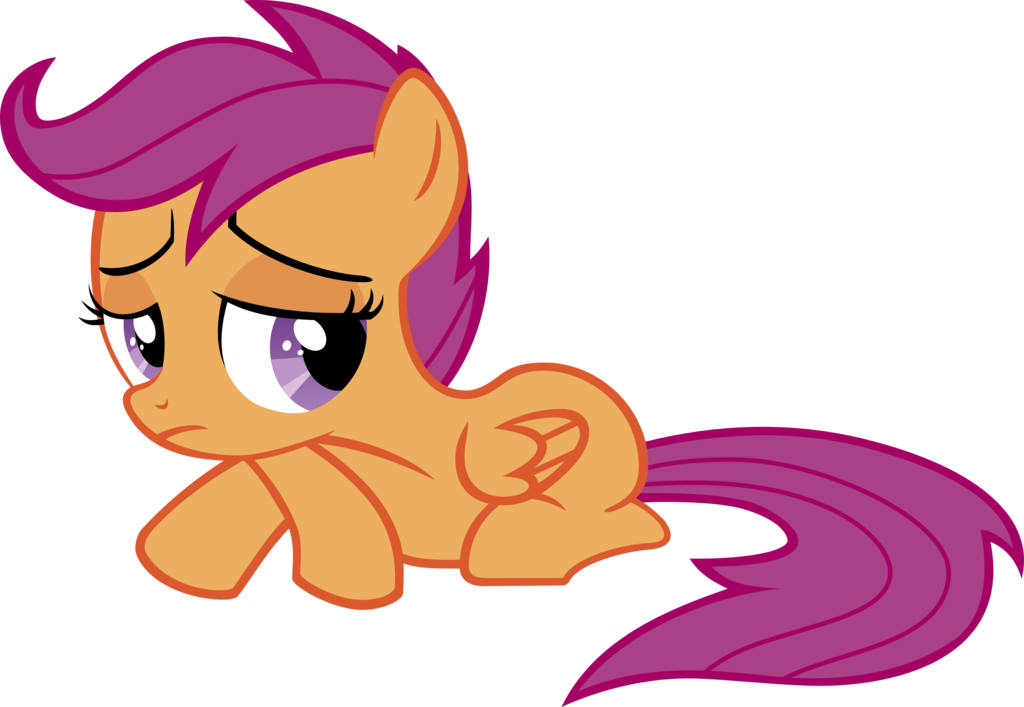 Disappointed Scootaloo By Baumkuchenpony - Mlp Disappointed Scootaloo (1024x707)