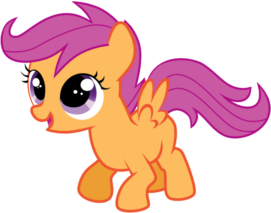 My Little Pony Friendship Is Magic Scootaloo - Scootaloo Met Rainbow Dash (900x740)
