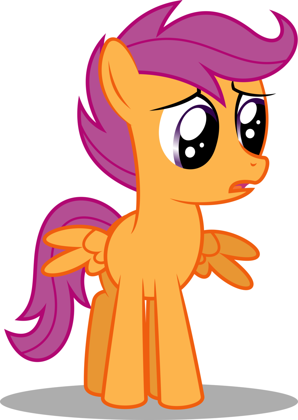 Sad Scootaloo By Soren The Owl - Babs Seed Cutie Mark (1024x1442)