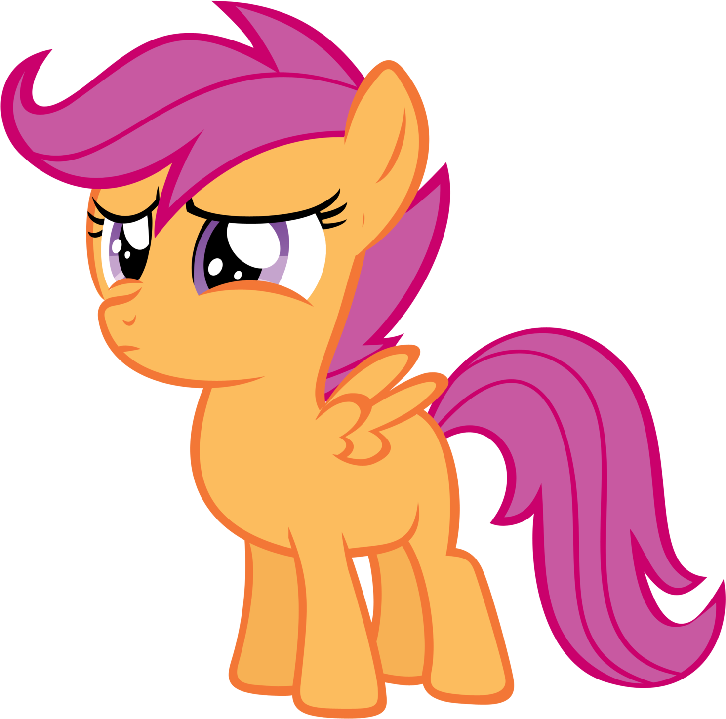 Scootasad By Nyax Scootaloo - Mlp Scootaloo Vector (1600x1806)