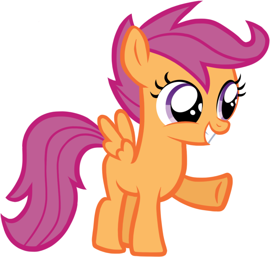 Grin And Squint By Theblakespace - Scootaloo (912x877)