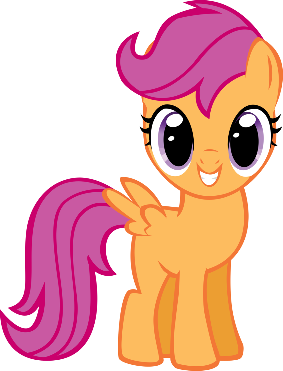 My Little Pony Scootaloo Baby - My Little Pony Вектор Scootaloo (900x1179)