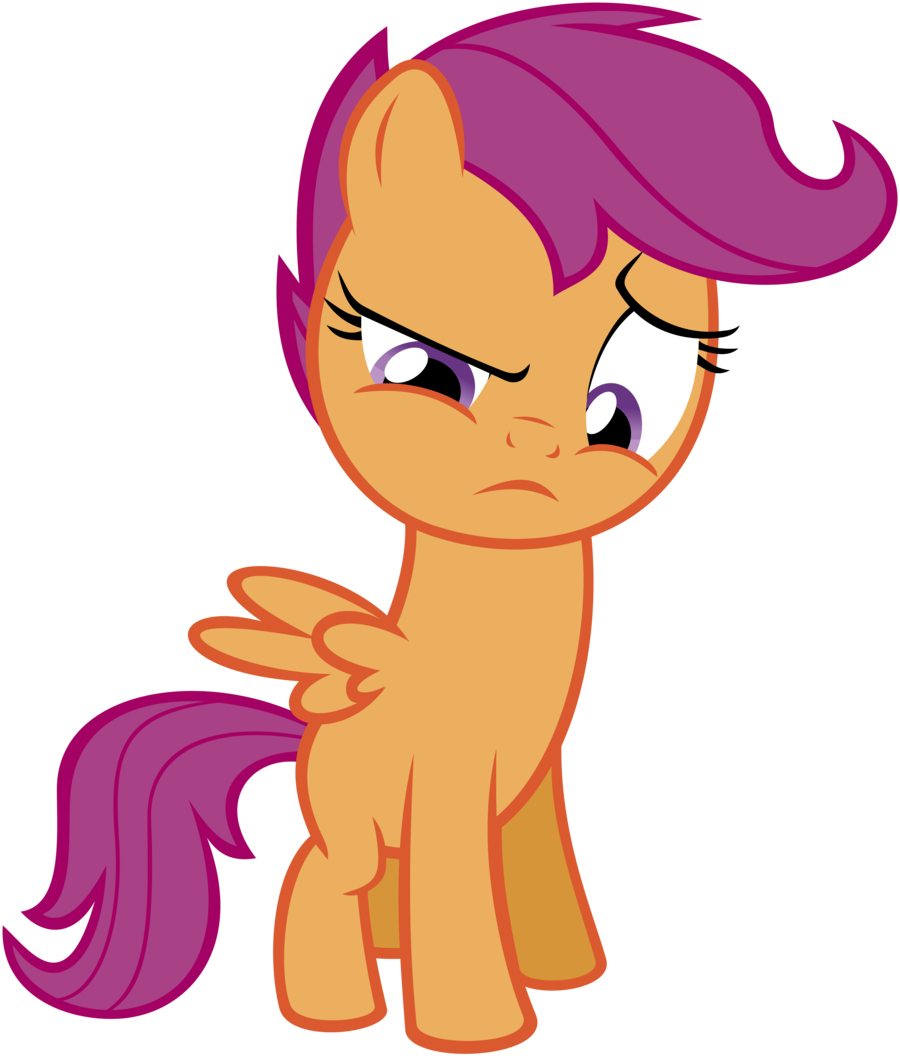Scootaloo Is Not Amused By Flutterguy317 - Scootaloo Png (900x1056)