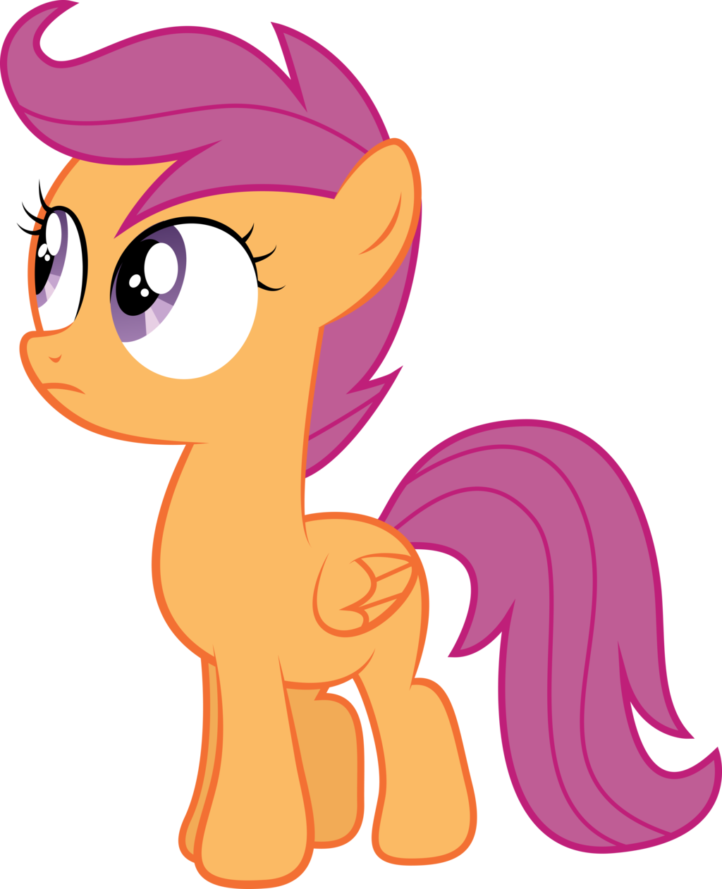 Scootaloo By Paulysentry Scootaloo By Paulysentry - Mlp Scootaloo Scared (1024x1261)