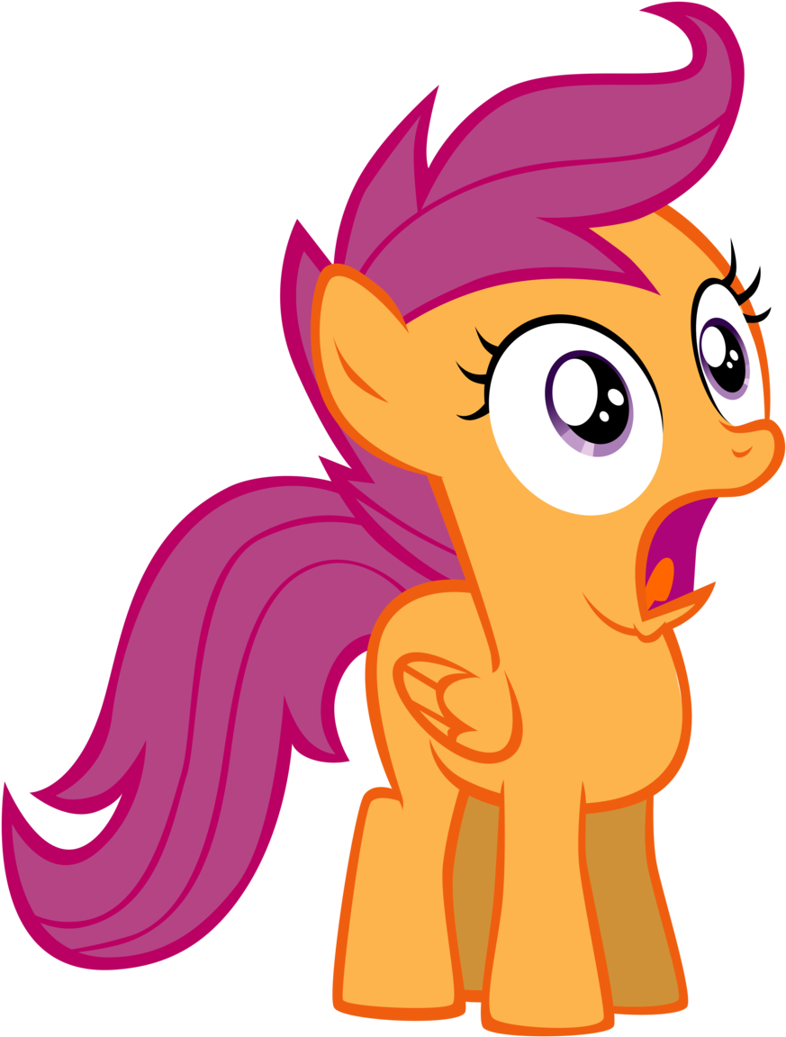 Shocked Scootaloo Vector By Togekisspika35 Shocked - Mlp Scootaloo Gasp (900x1261)