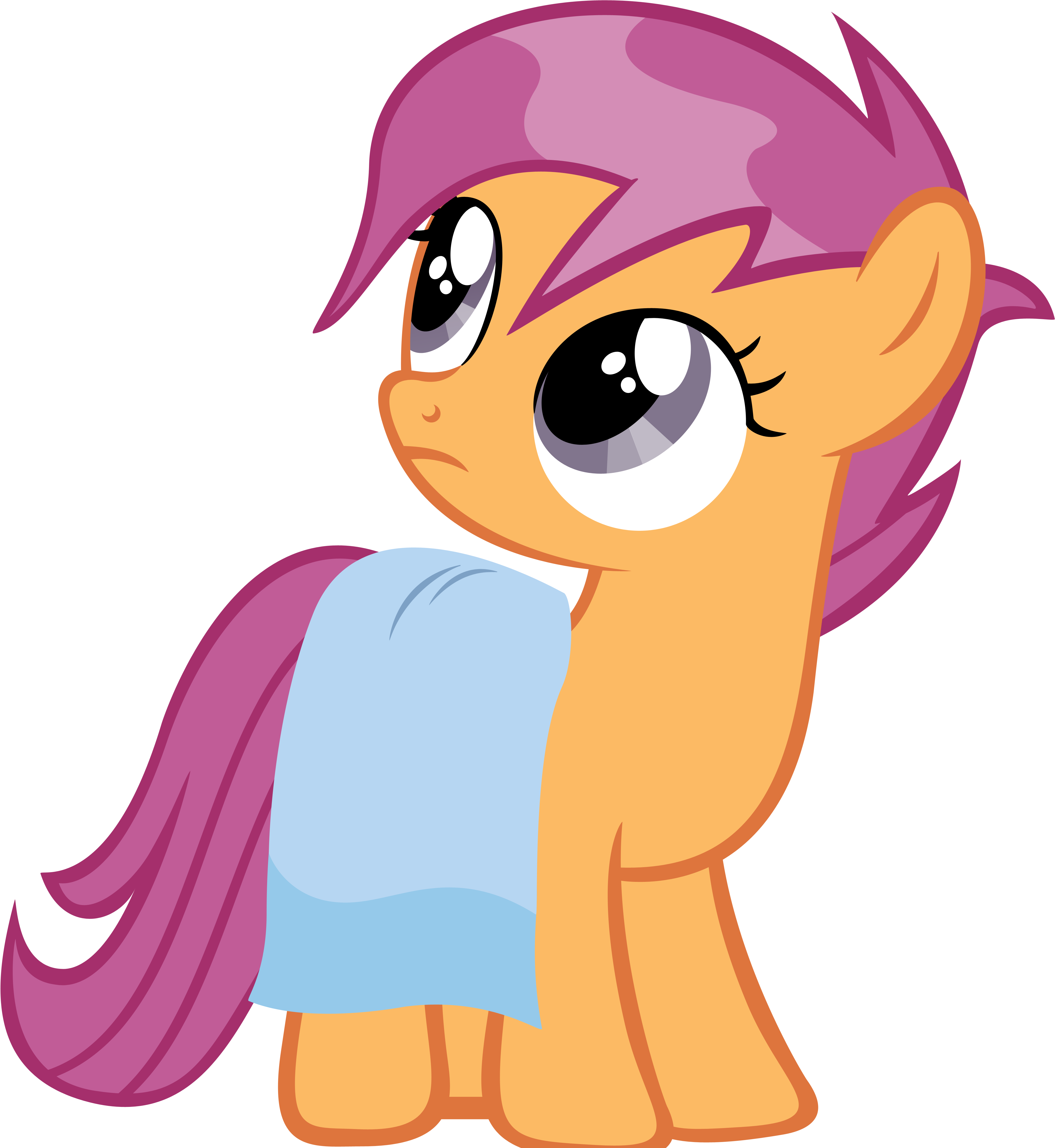 Wet Mane Scootaloo - Scootaloo Is Guy (4350x4695)