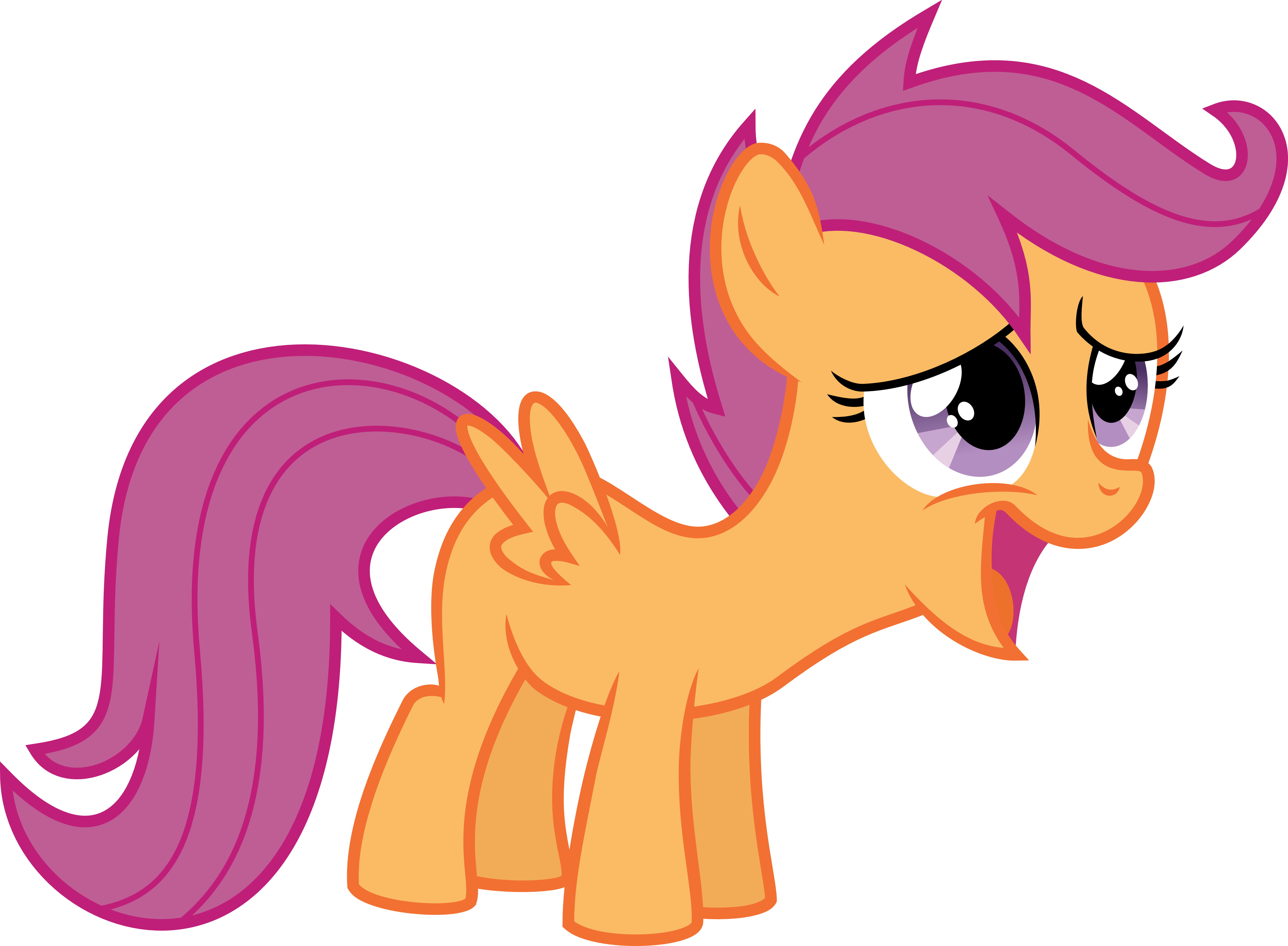 Scootaloo By Spier17 Scootaloo By Spier17 - Mlp Base Ms Paint Scootaloo (6000x4406)