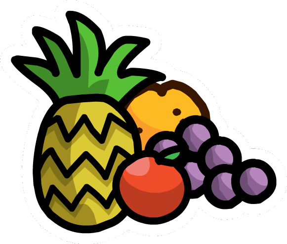 Fruit Pin - Club Penguin Fruits (581x494)