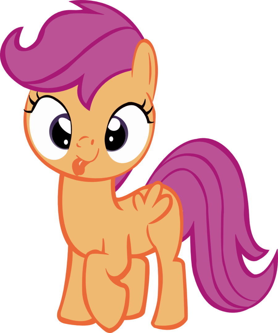 Derping Scootaloo Vector By Herrmyrddin - Scootaloo Vector (900x1077)