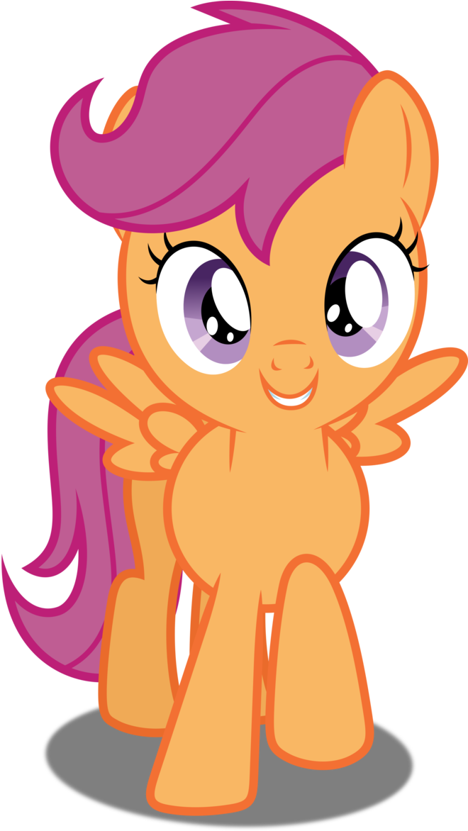 Vector - My Little Pony Cutie Mark Crusaders Scootaloo (666x1200)