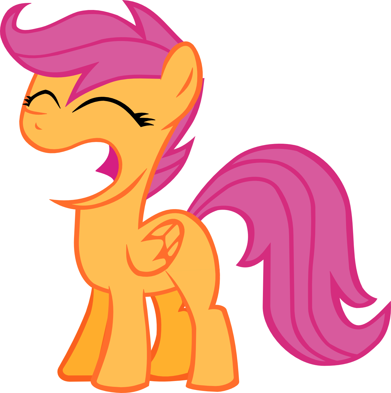 Happy Scootaloo By Wnaspp Happy Scootaloo By Wnaspp - My Little Pony Skutalu (1331x1340)