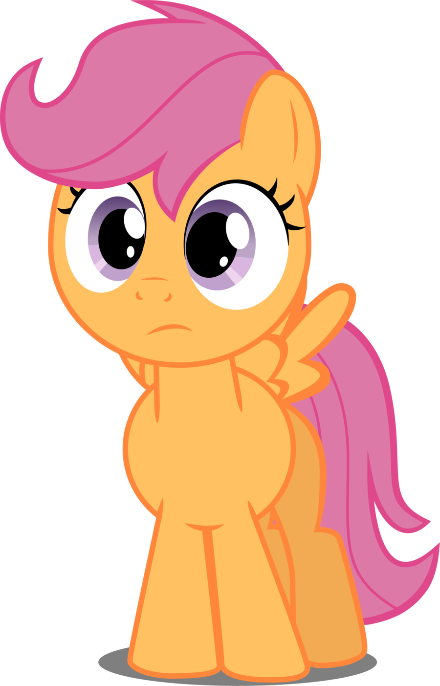 Scootaloo In Perplexity By Felix-kot - Mlp Scootaloo Front View (900x1403)