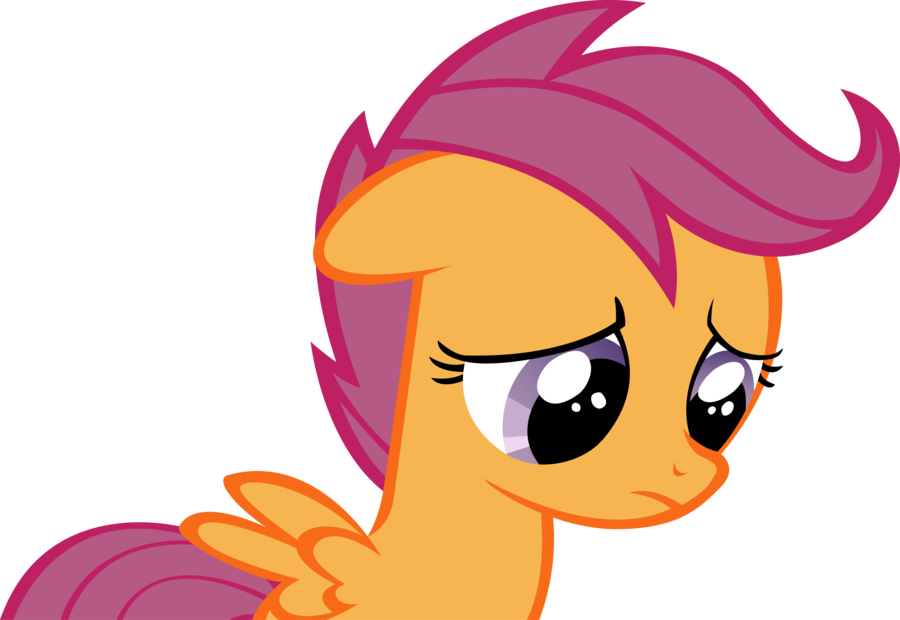 Sad Scootaloo By Rainbowcrab - Scootaloo Friendship Is Magic (900x620)