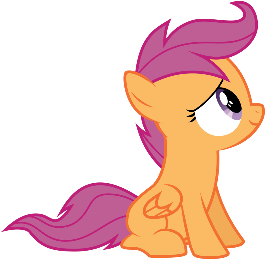 Vector Sitting Scootaloo By Kyss - Scootaloo (903x885)