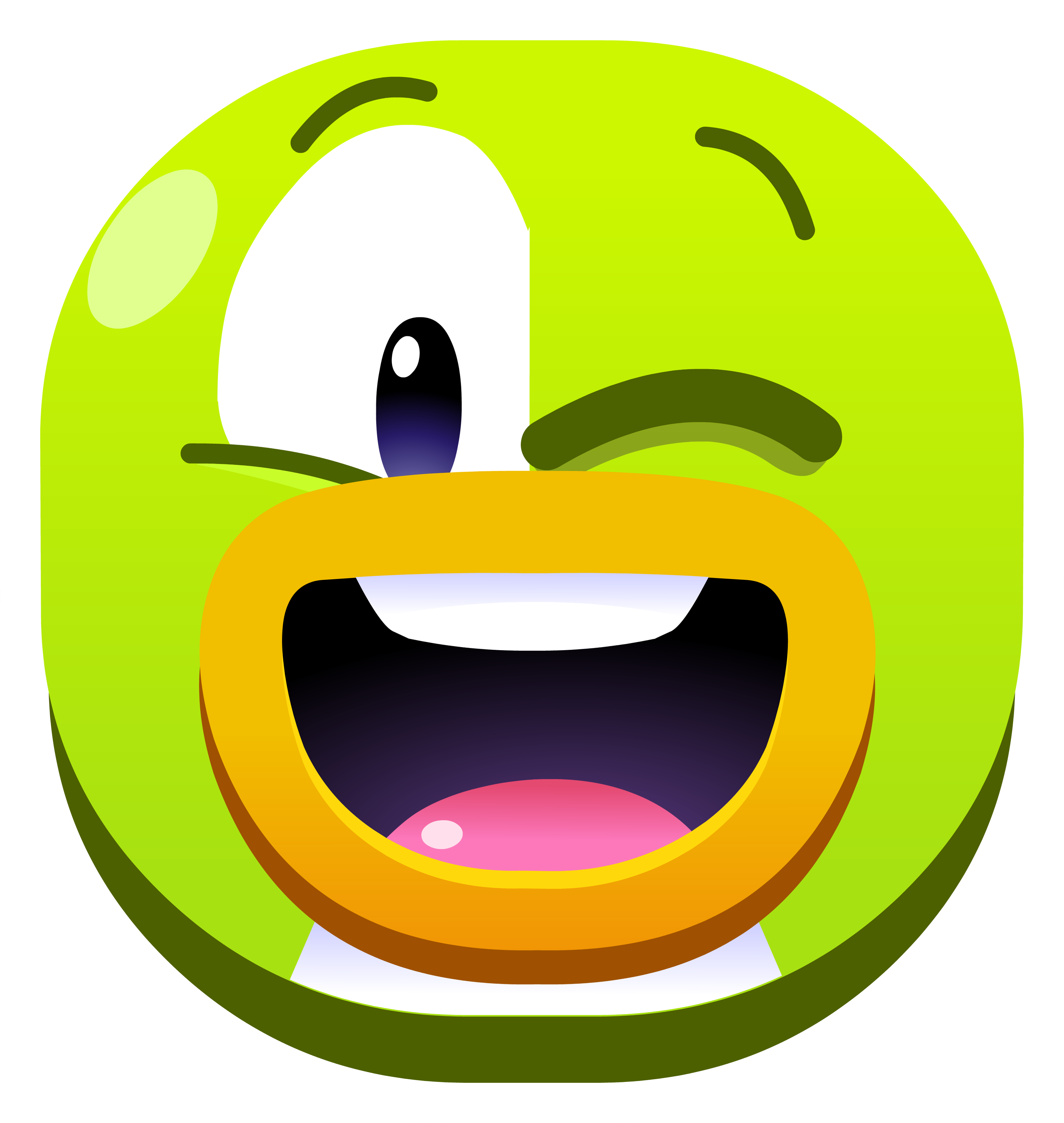 O Próximo Pin É Um Dos Emoticons Encontrados Na Ilha - Emojis De Club Penguin (3440x3631)