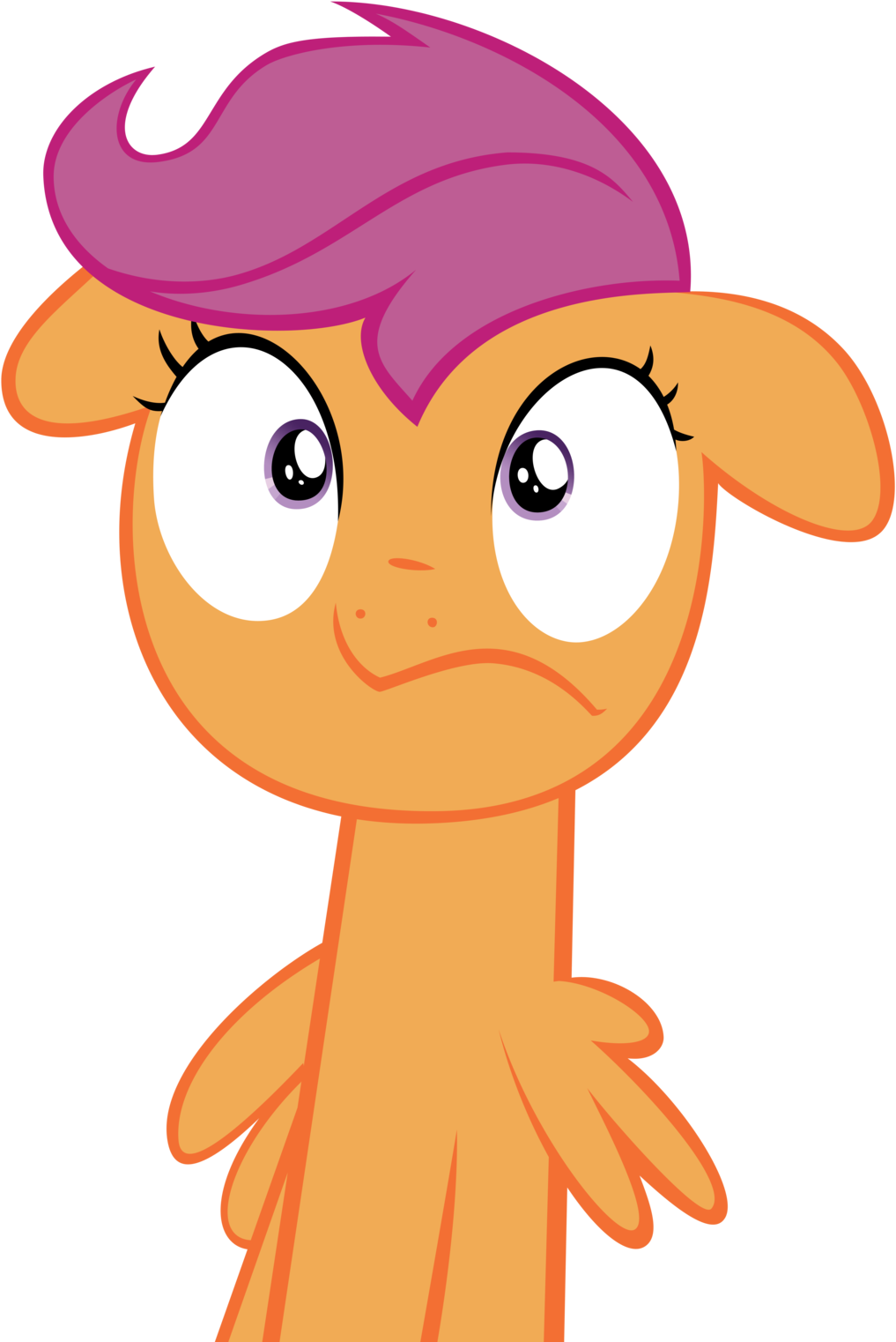 Scared Scootaloo By Bill5125 Scared Scootaloo By Bill5125 - Mlp Cute Scootaloo (1024x1524)