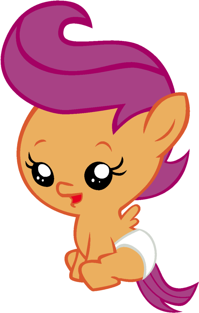 Baby Scootaloo - My Little Pony Baby Png (900x1104)