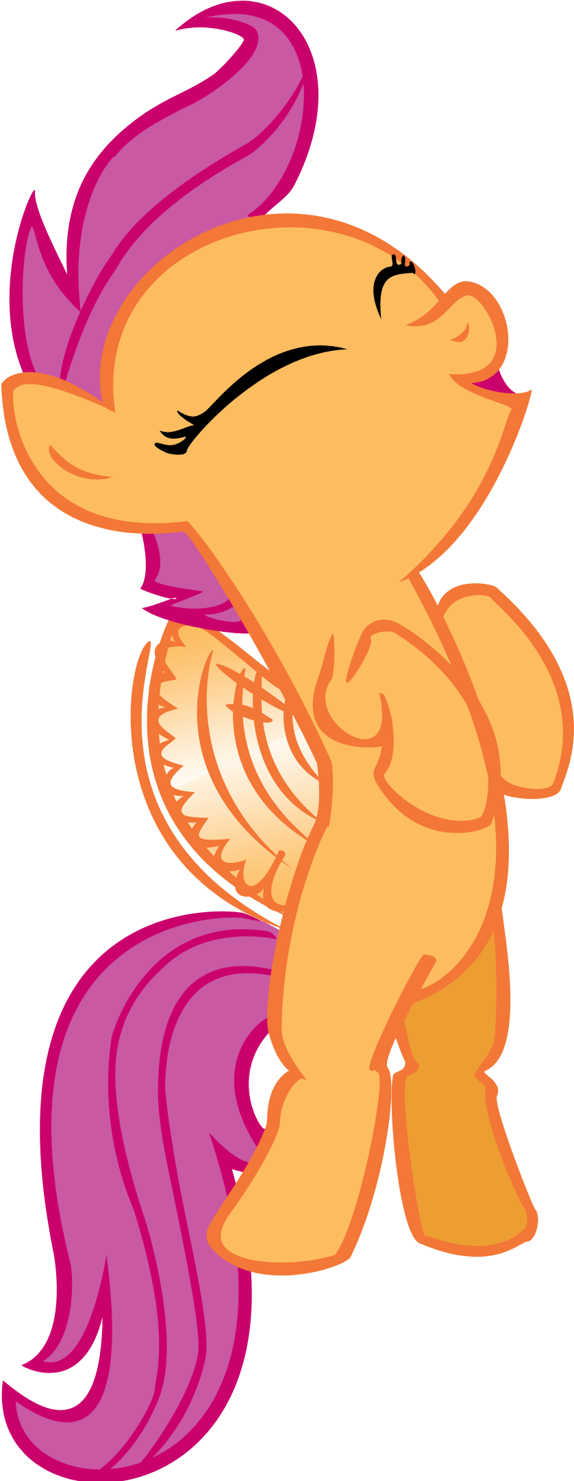 Scootaloo Is So Happy By Ohhim - Cartoon (1000x2160)