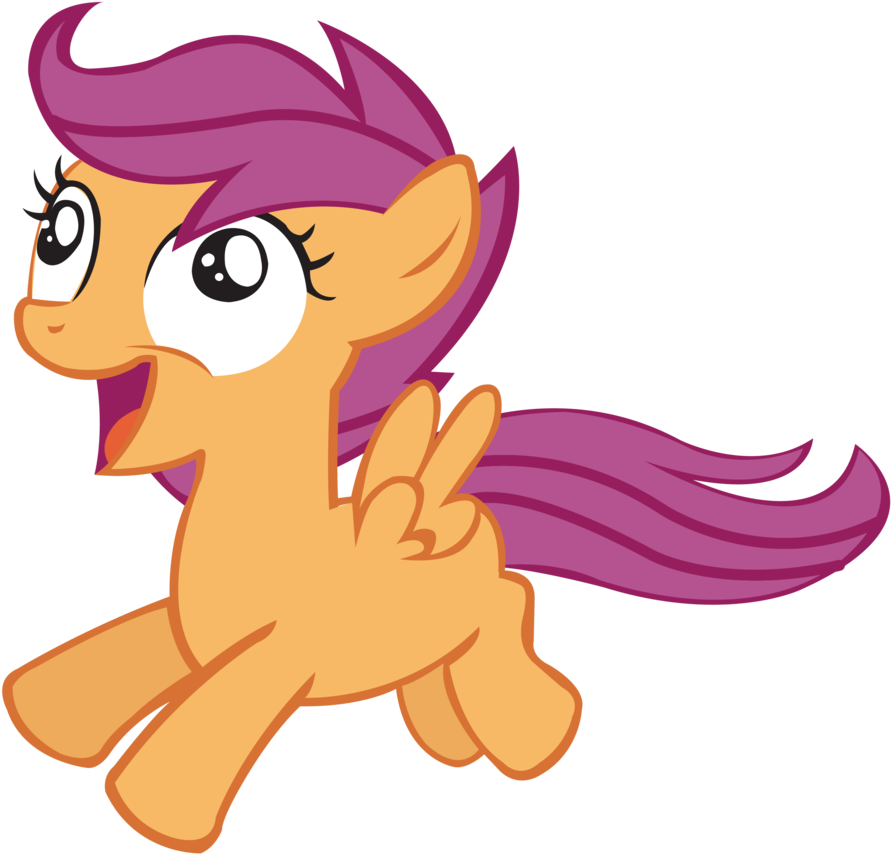 Excited Scootaloo By Adenreagen Excited Scootaloo By - Dickbutt (900x900)