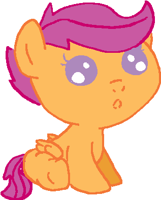 Baby Scootaloo By Canineenthusiast - My Little Pony Scootaloo Baby (332x398)