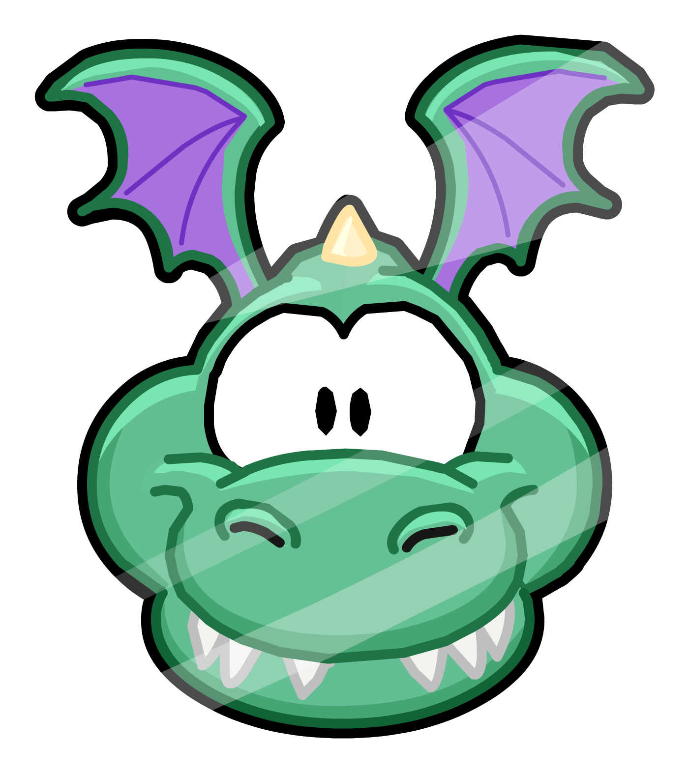 Medieval Monster Pin - Dragon Club Penguin (1401x1573)