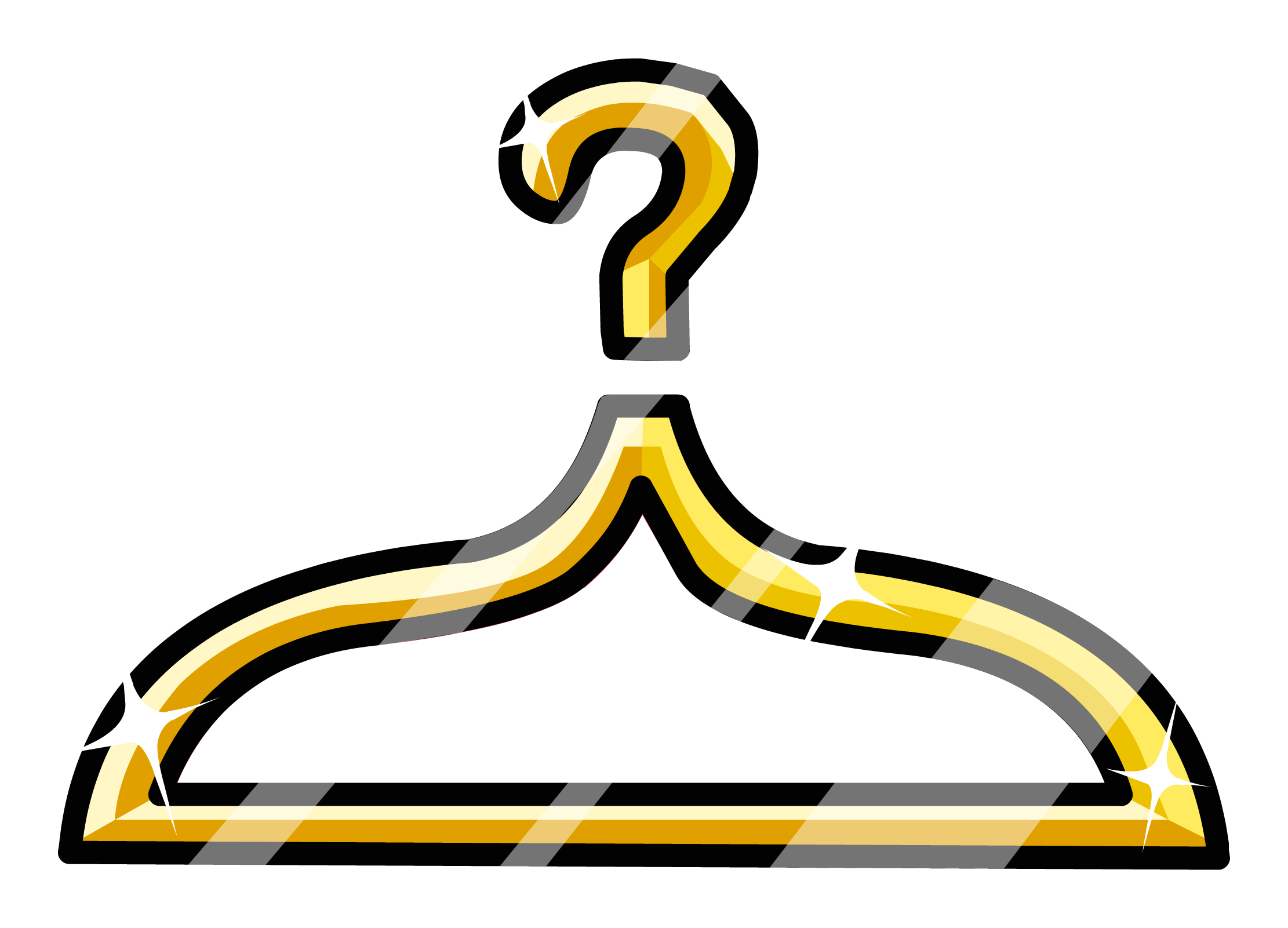 Golden Hanger Pin - Club Penguin Gold Pin (2222x1601)