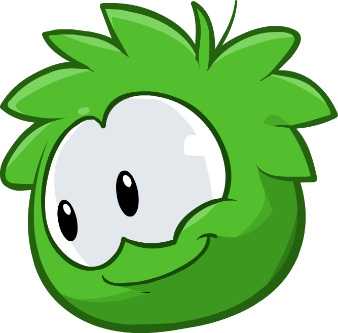 Club Penguin Green Puffle (667x657)