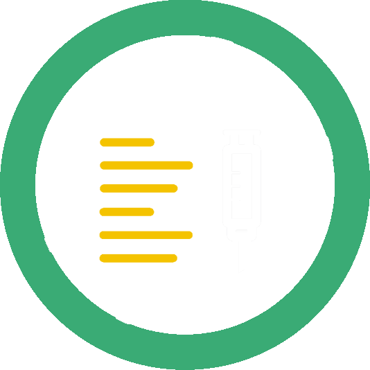 Immunizations - Green On Button Icon (534x534)
