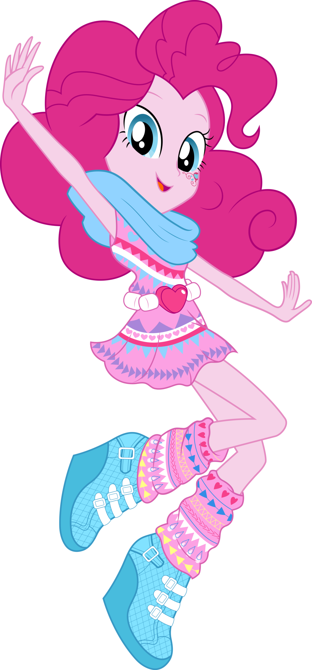 Legend Of Everfree Geometric Pinkie Pie Vector By Icantunloveyou - Legend Of Everfree Pinkie Pie (1024x2195)