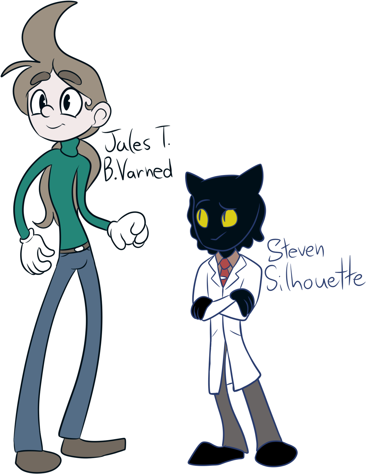 Jules T - B - Varned - 17 - >assistant To Dr - Silhoutte, - Cartoon (1280x1641)