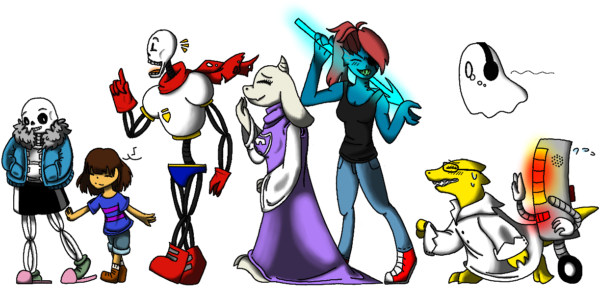 Team Undertale By Catsaucee Team Undertale By Catsaucee - Undertale The Team (1280x642)