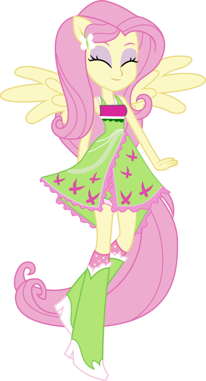 Mlp Eg Legend Of - Fluttershy Legend Of Everfree (658x1213)