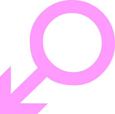 Negative Male Symbol - Negative Male Symbol (400x394)