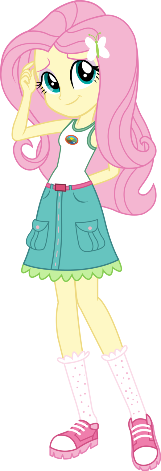 Legend Of Everfree - De Equestria Girl Fluttershy (522x1527)