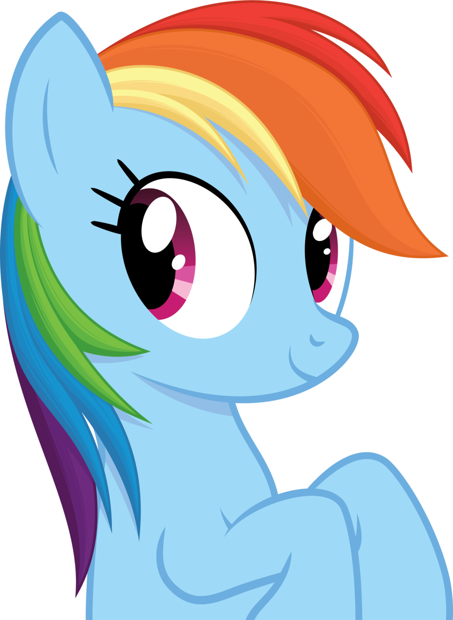 Rainbow Dash's Pretty Mane By Roliga - My Little Pony Rainbow Dash Cara (900x1232)