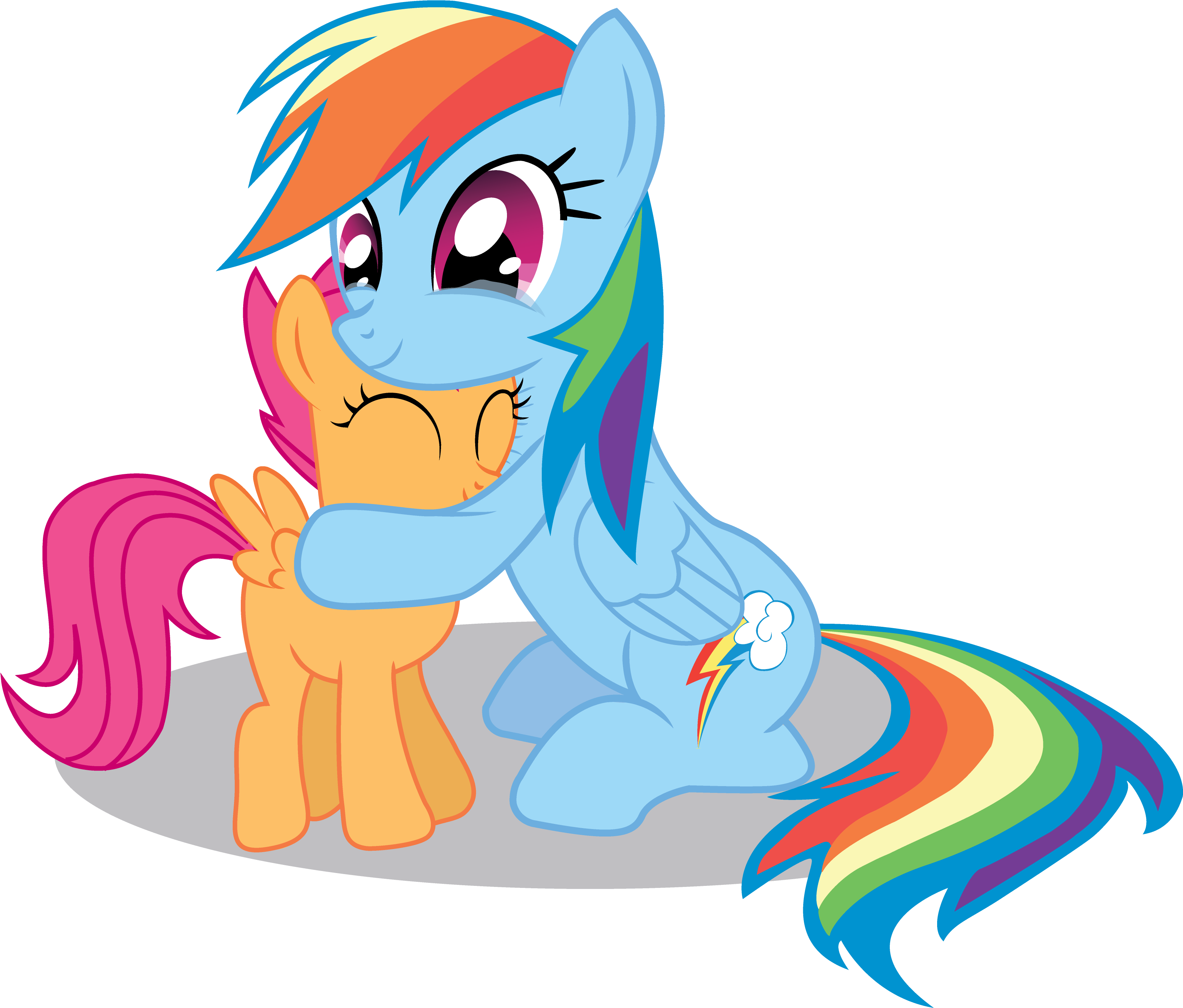 Rainbow Dash Scootaloo Applejack Twilight Sparkle Princess - Rainbow Dash Is Scootaloo's Mother (3500x3000)