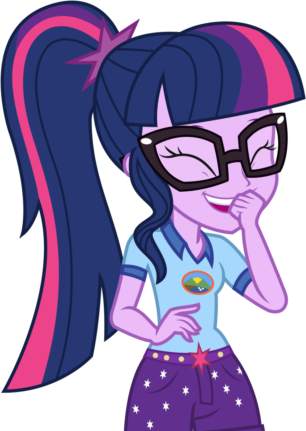 Charmed Chuckling By Sketchmcreations Vector - Mlp Eg Sci Twi (1024x1417)