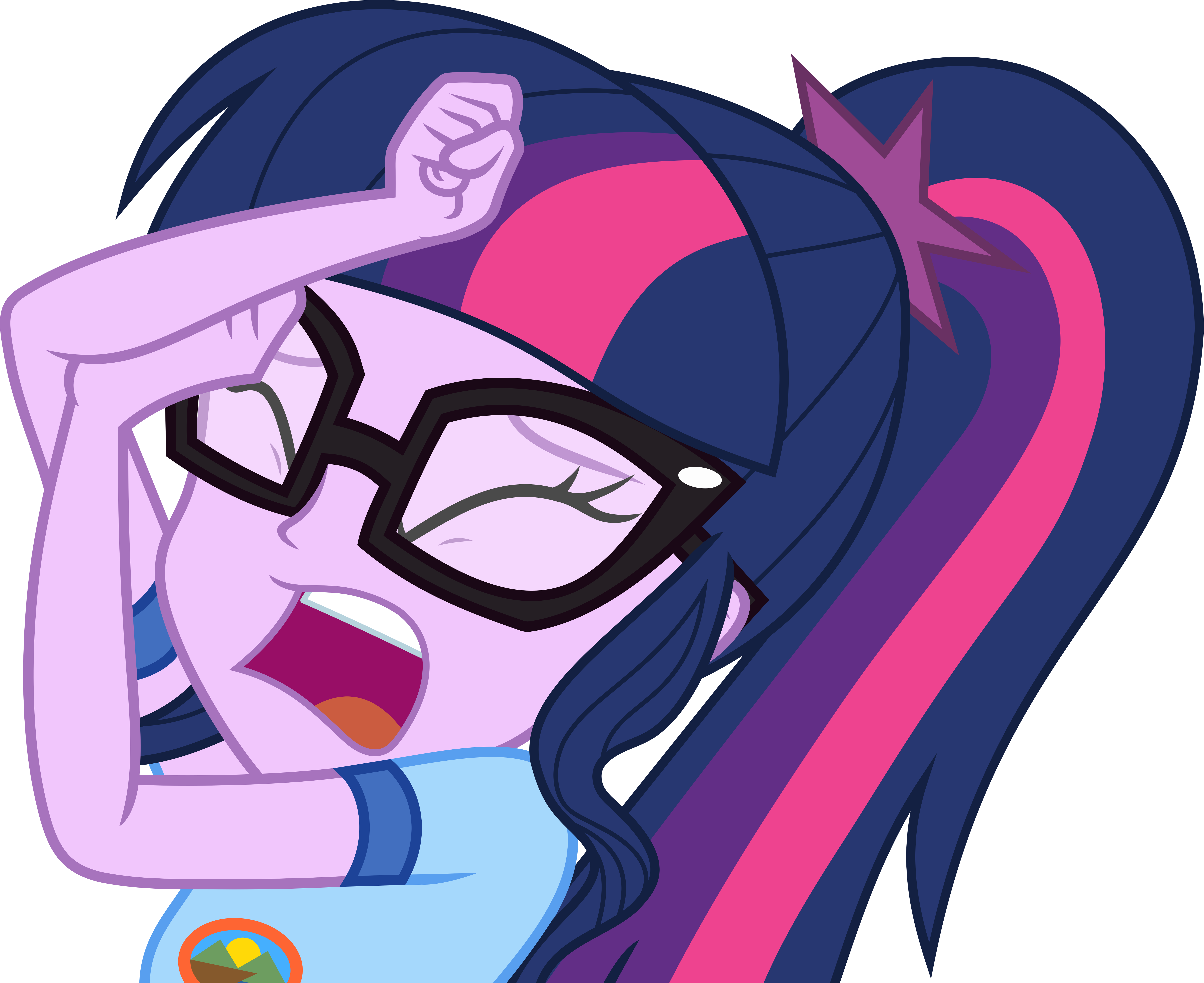 Vector By Luckreza8 Mlp Eqg 4 Sci-twi Vector By Luckreza8 - Equestria Girl Canterlot High Story (7000x5715)