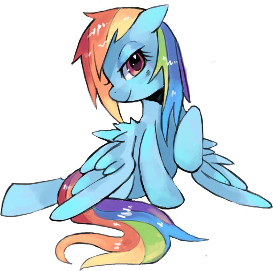 Wet Mane Rainbow Dash By Suirobo-d4jn6e8 - Rainbow Dash Wet Mane (900x894)